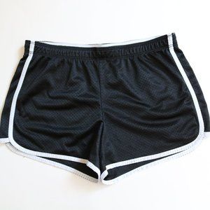 Justice Black Mesh Shorts